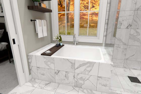Interior - Master Bathroom for Bungalow House Plan #51-1408 - 3 bed, 2.5 bath