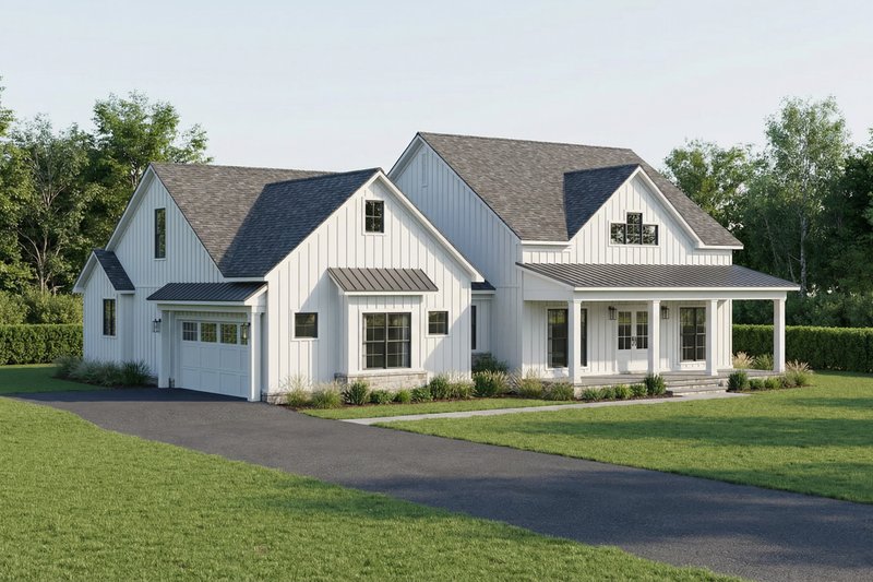 House Blueprint - Exterior - Other Elevation 2 for Farmhouse House Plan #923-469 - 3 bed, 3 bath