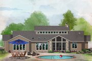 Contemporary Style House Plan - 4 Beds 3.5 Baths 2798 Sq/Ft Plan #929-1074 