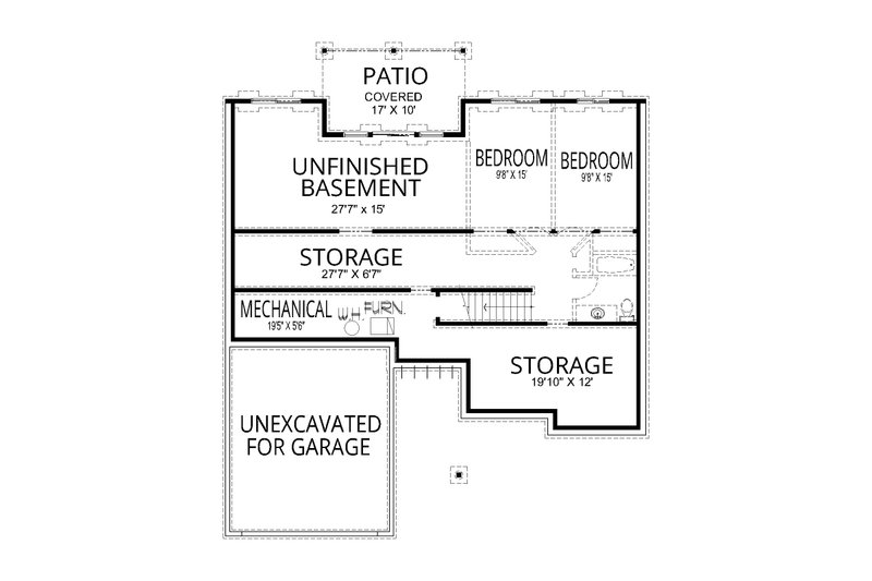 House Design - Floor Plan - Lower Floor for Contemporary House Plan #112-284 - 5 bed, 3 bath