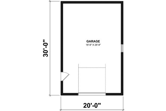 Floor Plan - Main Floor for Farmhouse House Plan #23-2748, 0 bath