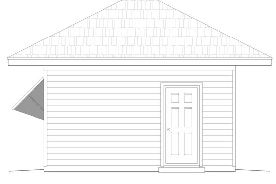 Exterior - Other Elevation 1 for Traditional House Plan #932-315, 1 bath