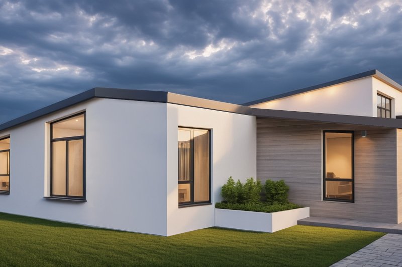 House Blueprint - Exterior - Other Elevation 1 for Contemporary House Plan #542-18 - 3 bed, 4 bath