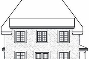 Exterior - Rear Elevation for Farmhouse House Plan #23-864 - 4 bed, 2.5 bath