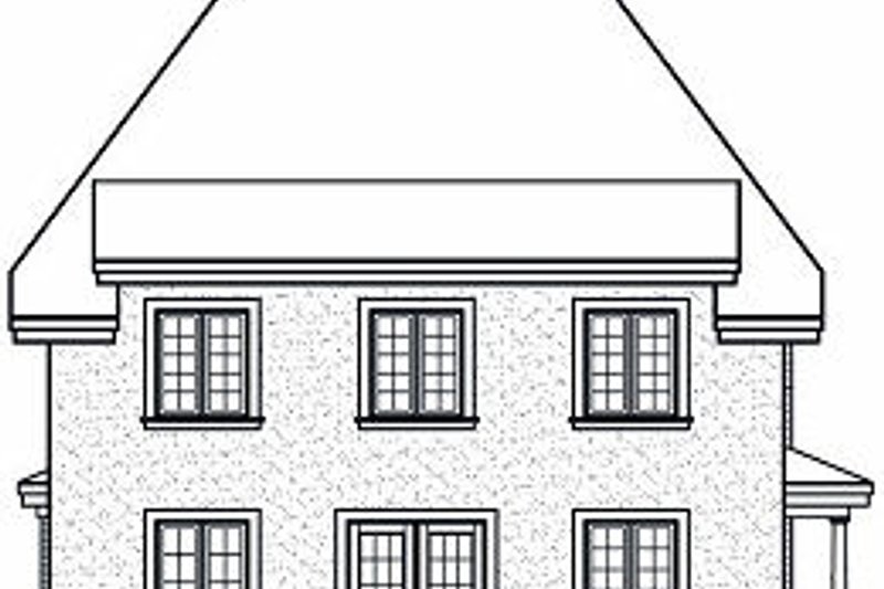 Home Plan - Exterior - Rear Elevation for Farmhouse House Plan #23-864 - 4 bed, 2.5 bath