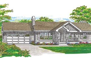Ranch Exterior - Front Elevation Plan #47-325