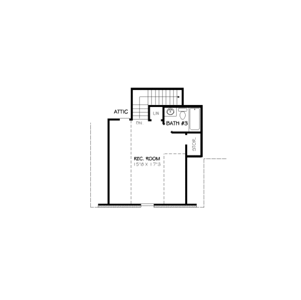 European Floor Plan - Upper Floor Plan #424-312
