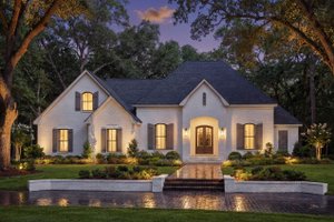 House Plan Design - European Exterior - Front Elevation Plan #430-94