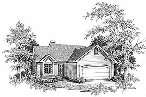 Traditional Exterior - Front Elevation Plan #70-111