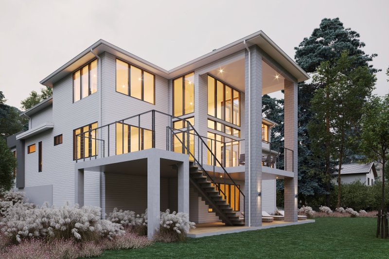 Dream House Plan - Exterior - Rear Elevation for Traditional House Plan #1066-286 - 6 bed, 5.5 bath