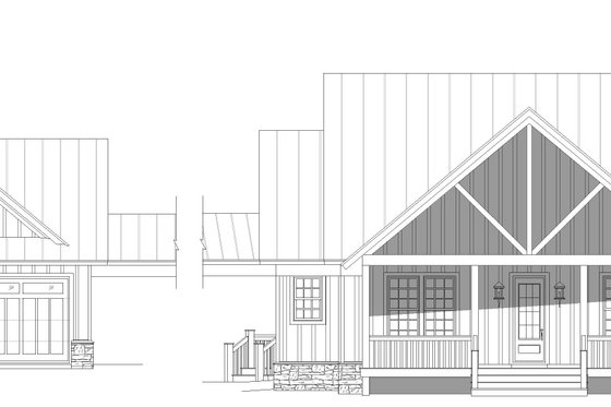 Exterior - Front Elevation 3 for Country House Plan #932-389 - 3 bed, 3.5 bath