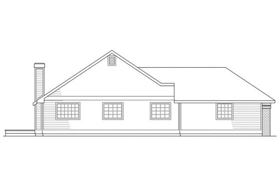 Exterior - Other Elevation for Traditional House Plan #124-119 - 3 bed, 2 bath