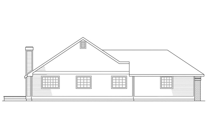 Home Plan - Exterior - Other Elevation for Traditional House Plan #124-119 - 3 bed, 2 bath