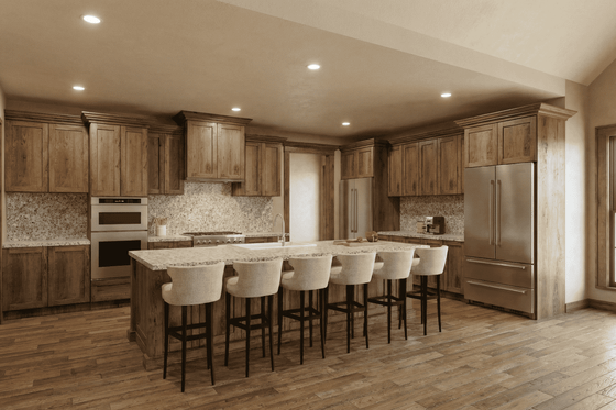 Interior - Kitchen 1 for Barndominium House Plan #923-456 - 4 bed, 2.5 bath