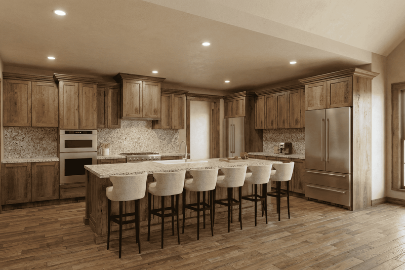 Architectural House Design - Interior - Kitchen 1 for Barndominium House Plan #923-456 - 4 bed, 2.5 bath
