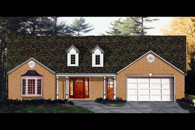 House Design - Country Exterior - Front Elevation Plan #3-229