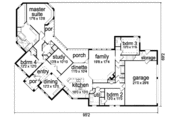 Traditional Style House Plan - 4 Beds 3 Baths 2932 Sq/Ft Plan #84-388 