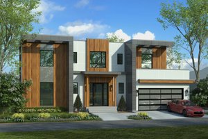 Contemporary Exterior - Front Elevation Plan #928-353