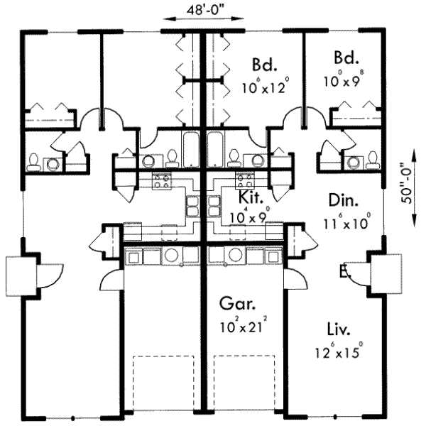 Ranch Floor Plan - Main Floor Plan #303-397