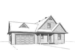 Exterior - Front Elevation 4 for Craftsman House Plan #23-2709 - 3 bed, 2.5 bath