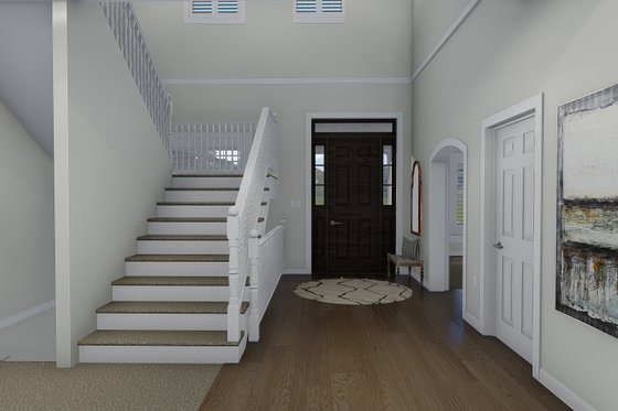 Interior - Entry for Traditional House Plan #1060-69 - 5 bed, 4.5 bath