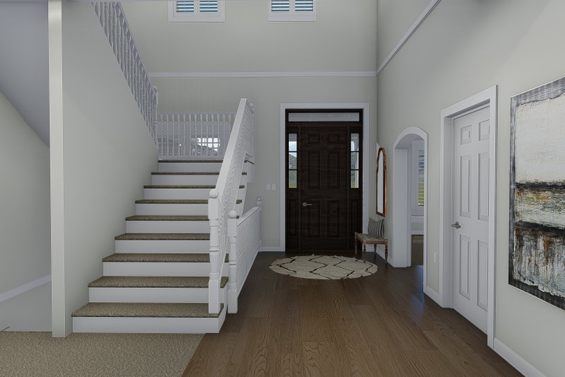 Architectural House Design - Interior - Entry for Traditional House Plan #1060-69 - 5 bed, 4.5 bath