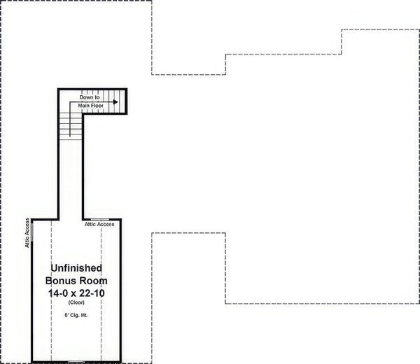 House Blueprint - Craftsman Floor Plan - Upper Floor Plan #21-551