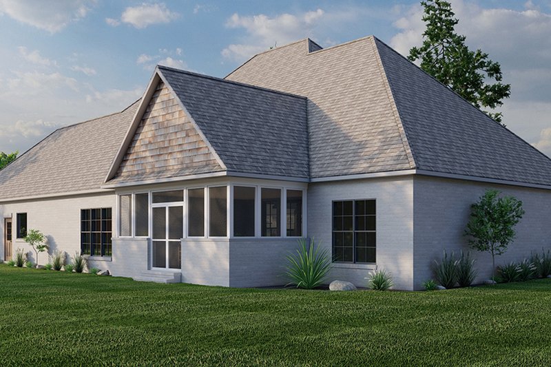 House Plan Design - Exterior - Rear Elevation for Craftsman House Plan #923-314 - 3 bed, 2.5 bath