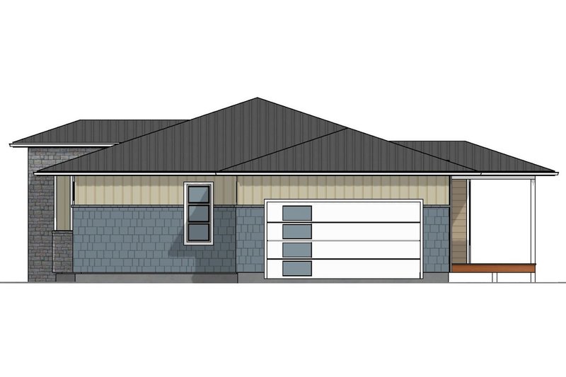 Architectural House Design - Exterior - Other Elevation for Ranch House Plan #126-233 - 3 bed, 2 bath