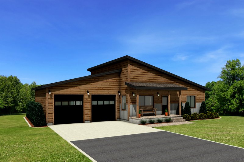 Home Plan - Contemporary Exterior - Front Elevation Plan #1084-5