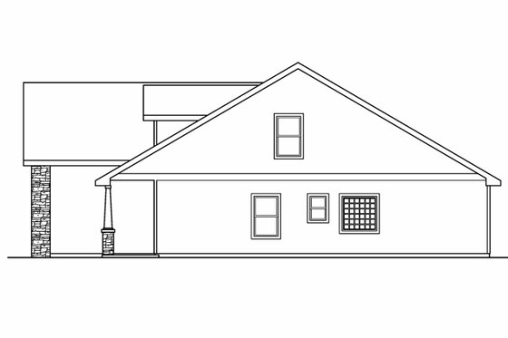Exterior - Other Elevation 2 House Plan #124-683 - 3 bed, 2.5 bath