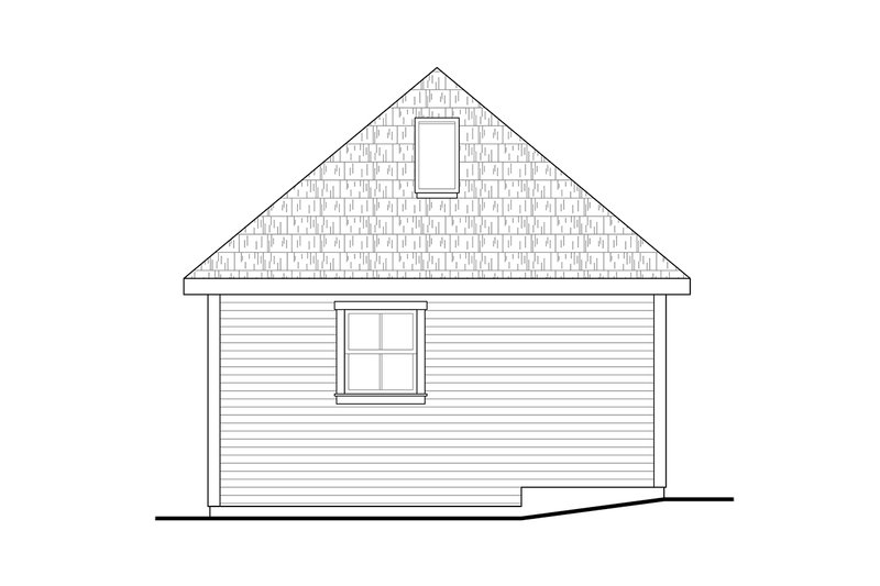 Dream House Plan - Exterior - Rear Elevation for Cottage House Plan #124-1336, 1 bath