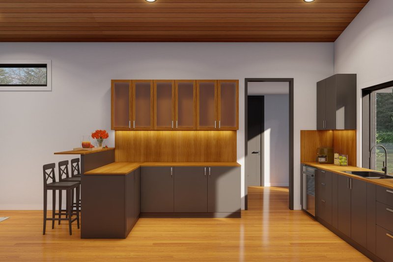 House Plan Design - Interior - Kitchen 2 for Modern House Plan #923-376 - 3 bed, 2 bath
