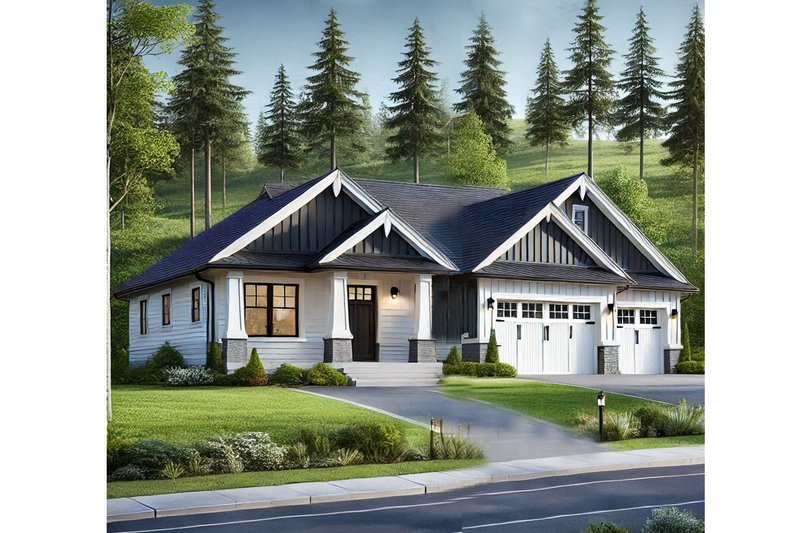 Cottage Style House Plan - 3 Beds 2 Baths 1714 Sq/Ft Plan #515-57