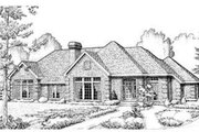 European Style House Plan - 3 Beds 2 Baths 1996 Sq/Ft Plan #410-142 