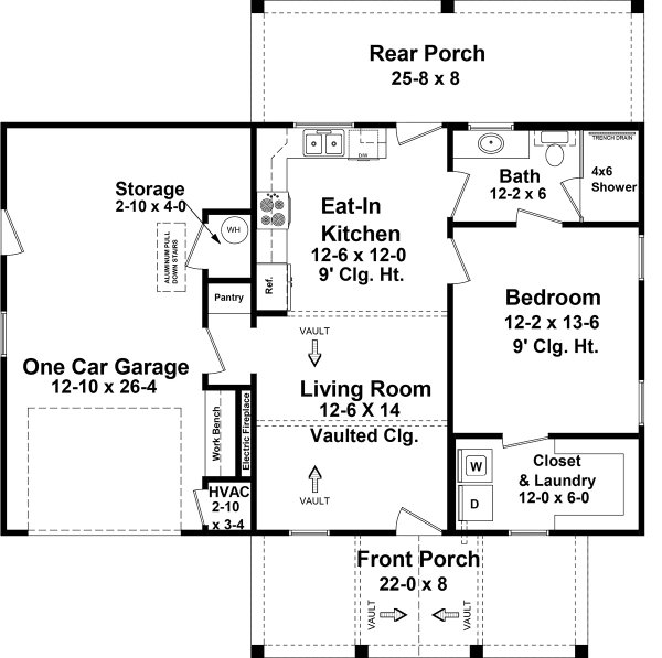 Country Floor Plan - Main Floor Plan #21-490