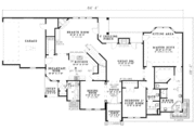 European Style House Plan - 4 Beds 3 Baths 2824 Sq/Ft Plan #17-451 