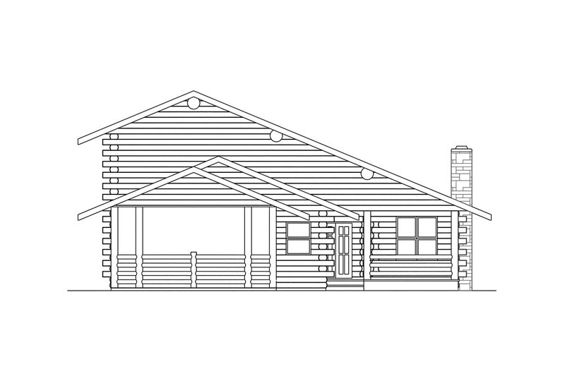 Home Plan - Exterior - Other Elevation for Log House Plan #124-314 - 2 bed, 2.5 bath