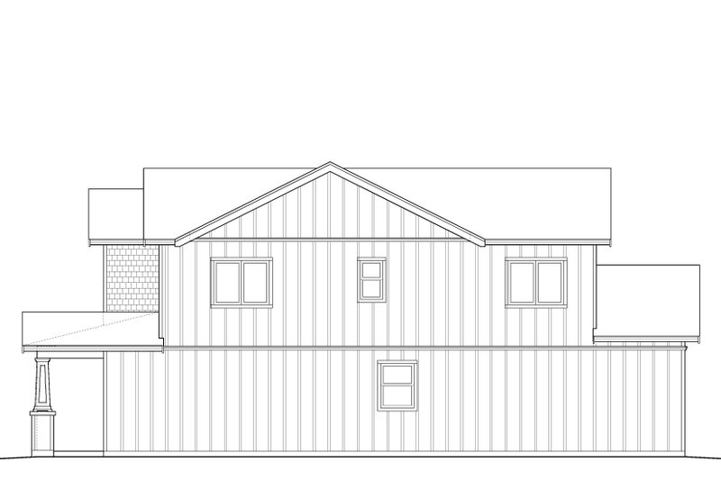 Architectural House Design - Exterior - Other Elevation 3 for Craftsman House Plan #895-149 - 3 bed, 2.5 bath