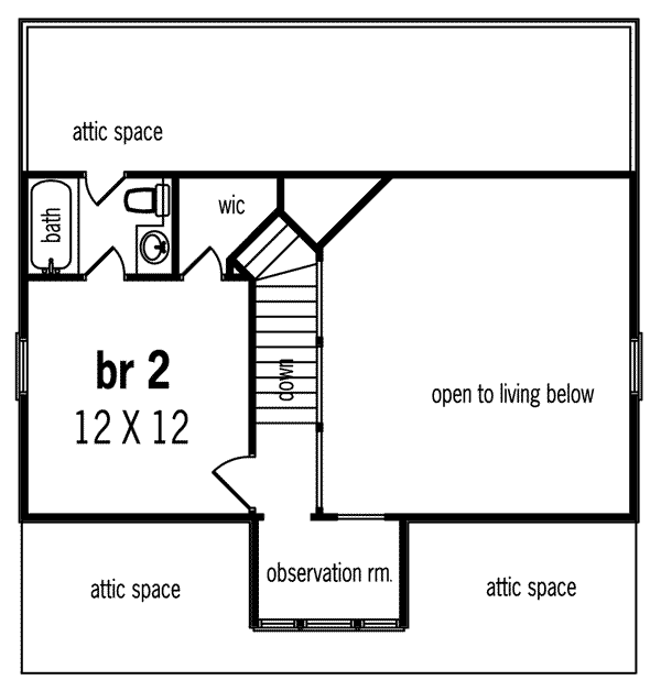 House Design - Beach Floor Plan - Upper Floor Plan #45-215