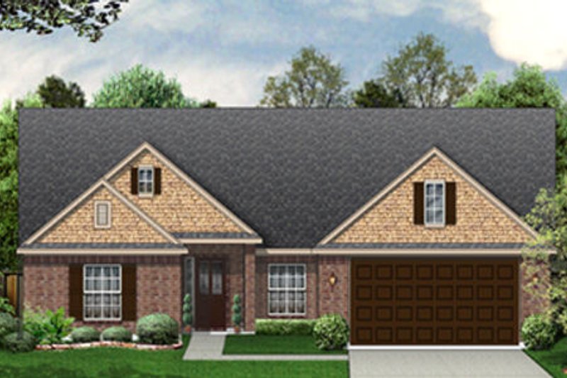Architectural House Design - Traditional Exterior - Front Elevation Plan #84-455