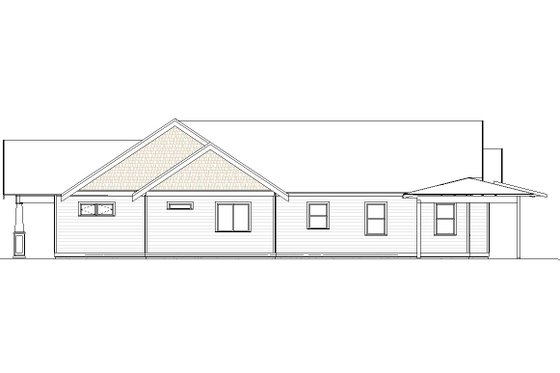 Exterior - Other Elevation for Craftsman House Plan #895-98 - 3 bed, 2 bath