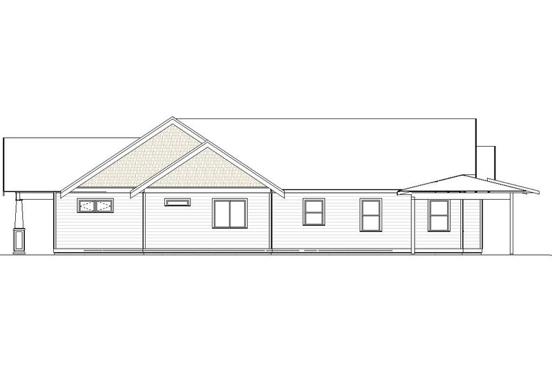 Dream House Plan - Exterior - Other Elevation for Craftsman House Plan #895-98 - 3 bed, 2 bath