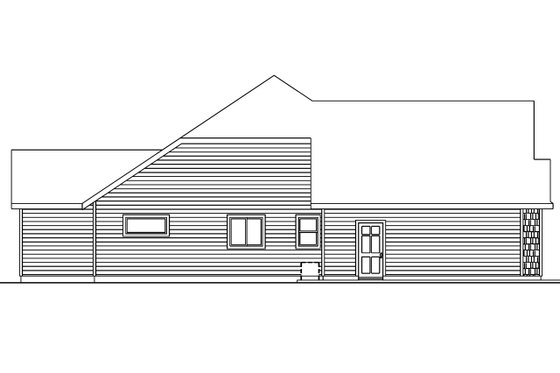 Exterior - Other Elevation for Craftsman House Plan #124-563 - 3 bed, 2 bath