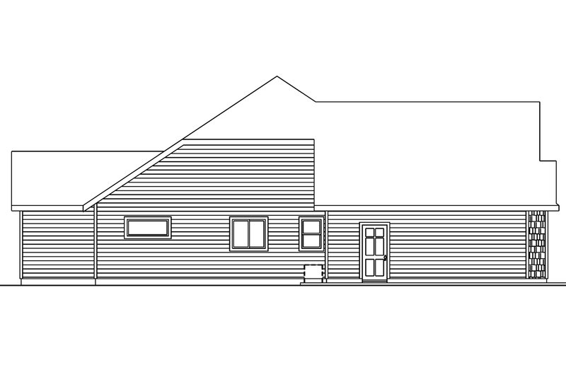 Home Plan - Exterior - Other Elevation for Craftsman House Plan #124-563 - 3 bed, 2 bath