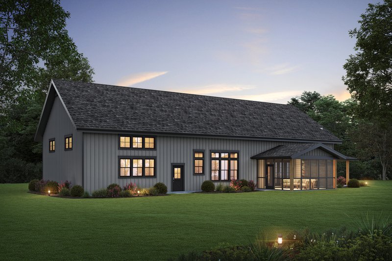 Home Plan - Exterior - Front Elevation 4 for Barndominium House Plan #48-1131 - 3 bed, 3.5 bath