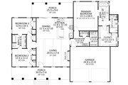 Craftsman Style House Plan - 3 Beds 2.5 Baths 1930 Sq/Ft Plan #406-9673 