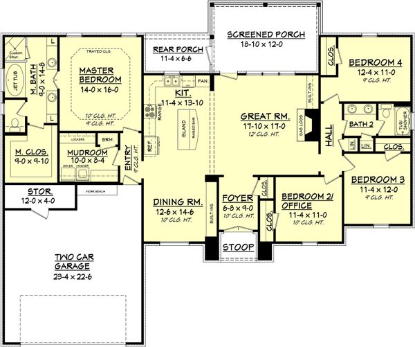 Home Plan - European Floor Plan - Main Floor Plan #430-74