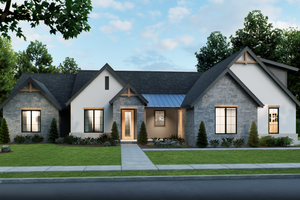 Home Plan - Farmhouse Exterior - Front Elevation Plan #1093-2
