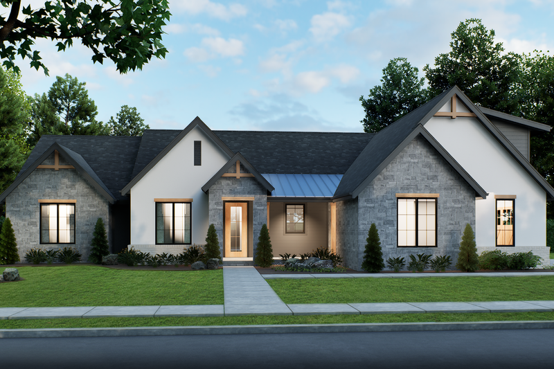 House Design - Farmhouse Exterior - Front Elevation Plan #1093-2